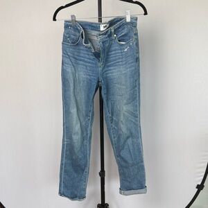 PAIGE Light Blue Cropped Jeans